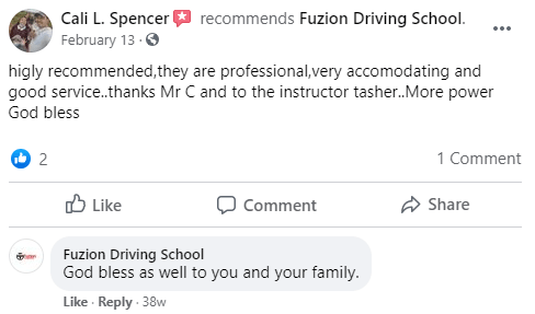 Fuzion fb reviews-min Fuzion Driving Reviews