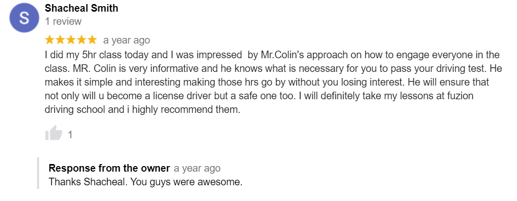 fuzion reviews 1-min Fuzion Driving Reviews
